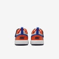 thumbnail image 6 of Nike Court Borough Low Recraft Baby/Toddler Shoes DV5458-401, Midnight Navy/Team Orange/Light Silver Size 2, 6 of 6