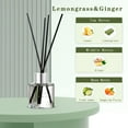 thumbnail image 2 of 3 Pack Fragrance Reed Diffuser, 50ML Lavender Jasmine Lemongrass Aromatherapy Diffuser Set with 12 Black Fiber Sticks,Air Freshener for Bedroom Bathroom Office, 8.2X 6.6X 2.1 inch, 2 of 4