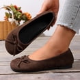thumbnail image 6 of SuTry Women's Round Toe Flats Bow Detail Slip On Soft Comfortable Casual Walking Shoes(40), 6 of 9
