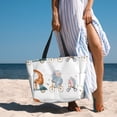 thumbnail image 6 of Sigee Animals in Transport Print Extra Large Waterproof Beach Travel Bag with Zipper - Durable and Versatile for Vacation, Gym, and Daily Use, 6 of 7