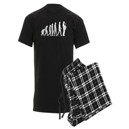 

CafePress - Evolution Saxophone - Men s Dark Pajamas