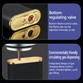 thumbnail image 4 of Wovilon Dragon Lighter, Magic Double Flame Lighter Luminous Torch Lighters Wind-Proof and Waterproof Unusual Creative Metal Gift for Men Valentine's Day Gift for Boyfriend (Dragon Shape, Gold), 4 of 9