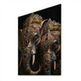 thumbnail image 2 of Designart "Thai Elephants Asian Painting III" Asian Print on Natural Pine Wood, 2 of 5