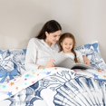 thumbnail image 5 of Manfei Sketch Seashell Bow 7-Piece Twin Bedding,Starfish Coral Ocean Bedding Comforter Set,Colorful Stars Reversible, 5 of 7