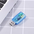 thumbnail image 3 of Adaptador de micrófono de auriculares de audio 3D con tarjeta de sonido USB externa para PC de escritorio Ndcxsfigh Para estrenar, 3 of 3