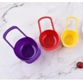 thumbnail image 4 of Colored Plastic Measuring Cups, Measuring Spoons, 6-piece Set, Kitchen Baking, Cooking, Measuring Liquids, And Dry Ingredients Gadgets, 4 of 5