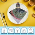 thumbnail image 6 of WYYP Elephant Bandana Diamond Pattern Cloth Napkins for Dining Table Kitchen Daily Party Housewarming Farmhouse Decor 6 PCS, 6 of 7