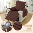 thumbnail image 2 of Housse de Fauteuil Inclinable Housse de Fauteuil Inclinable avec Poches Lavable Housse de Fauteuil Inclinable Protecteur de Meuble pour Enfants Animaux (Coffee IN), 2 of 7