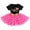 Black + Hot Pink - Polka Dots, variant on IBTOM CASTLE Baby Girls 1st 2nd Birthday Clothes Mouse Polka Dots One Sequin Tutu Princess Dress Cake Smash