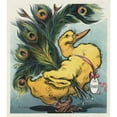 thumbnail image 2 of Udo Keppler 12x13 Black Ornate Wood Framed Double Matted Museum Art Print Titled: The Ugly Duckling (1906), 2 of 5