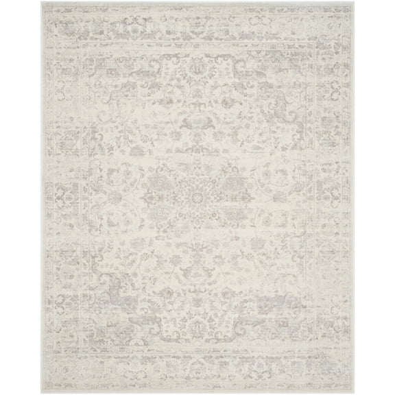 SAFAVIEH Carnegie Cennetig Oriental Area Rug, Cream/Light Grey, 6'7" x 6'7" Round