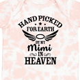 thumbnail image 4 of Inktastic Handpicked for Earth by My Mimi in Heaven with Angel Wings Boys or Girls Baby Bodysuit, 4 of 5