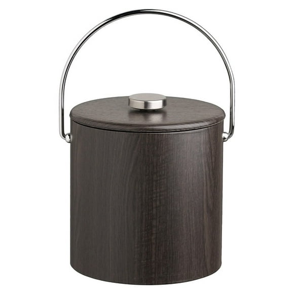 Woodcraft Ebony 3Qt. Ice Bucket Thin Vinyl Lid, Bale Handle