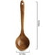 thumbnail image 2 of Zhuge Utensilios de cocina de teca, cuchara de sopa de madera, utensilios de cocina, cuchara para condimentos,cuchara para aceite, cuchara para arroz (cuchara para sopa (10,6 x 3,15 pulgadas)), 2 of 5