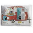 thumbnail image 1 of Mary Lake-Thompson Red Camper Flour Sack Dish Towel, 1 of 3