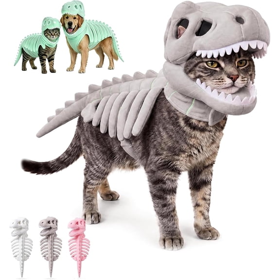 Dog Dinosaur Costume Dinosaur Costume for Dogs Catsaur Costume Plush Dino Outfit