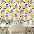 thumbnail image 2 of Ambesonne Lemons Peel & Stick Wallpaper for Home, Vivid Colors Abstract Citrus, 13"x100", Pale Blue Multicolor, 2 of 5