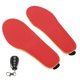 thumbnail image 2 of Plantillas calentadas eléctricas temperatura ajustable calentamiento de pies almohadilla de zapatos rojo, 2 of 8