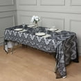 thumbnail image 3 of Efavormart 120"x60" Black Premium Lace Rectangle Tablecloth Vintage Rustic Decor With Scalloped Frill Edges, 3 of 10