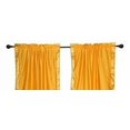 thumbnail image 2 of 2 Boho Yellow Indian Sari Curtains Rod Pocket Window Panels Drapes  43Wx84L, 2 of 3