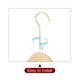 thumbnail image 4 of 3uds B13 Madera Unique Bargains traje perchas 300mm Longitud Redondo Cabeza U-Muescas abrigo percha con 15cm 360° gancho Redondo gancho para Chaqueta Pantalones camisa, 4 of 7