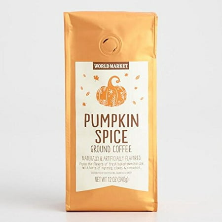 Pumpkin Spice Ground Coffee Beans - Pure Arabica, Great Aroma Rich Flavored Pumpkin Pie | Gourmet Blend of Central & South American, Best for Espresso, Cappuccino and
