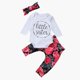 thumbnail image 3 of Newborn Baby Girl Clothes 0-24M 2024 Summer Fall Fly Sleeves Tops+Floral Pants+Headband 3PCS Sets Infant Baby Girl Outfit, 3 of 5