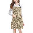 thumbnail image 1 of HATIART Leopard Adjustable Bib Apron for Cooking Baking Gardening Home Kitchen Apron for Women Men with Pockets, 1 of 1