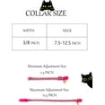 thumbnail image 7 of Minzimin Cat Collars for Girl Cats, Bling Kitten Collar with Bell, Cute Cat Collar with Bells, Pink Cat Collar, Rhinestone Cat Collar., 7 of 7