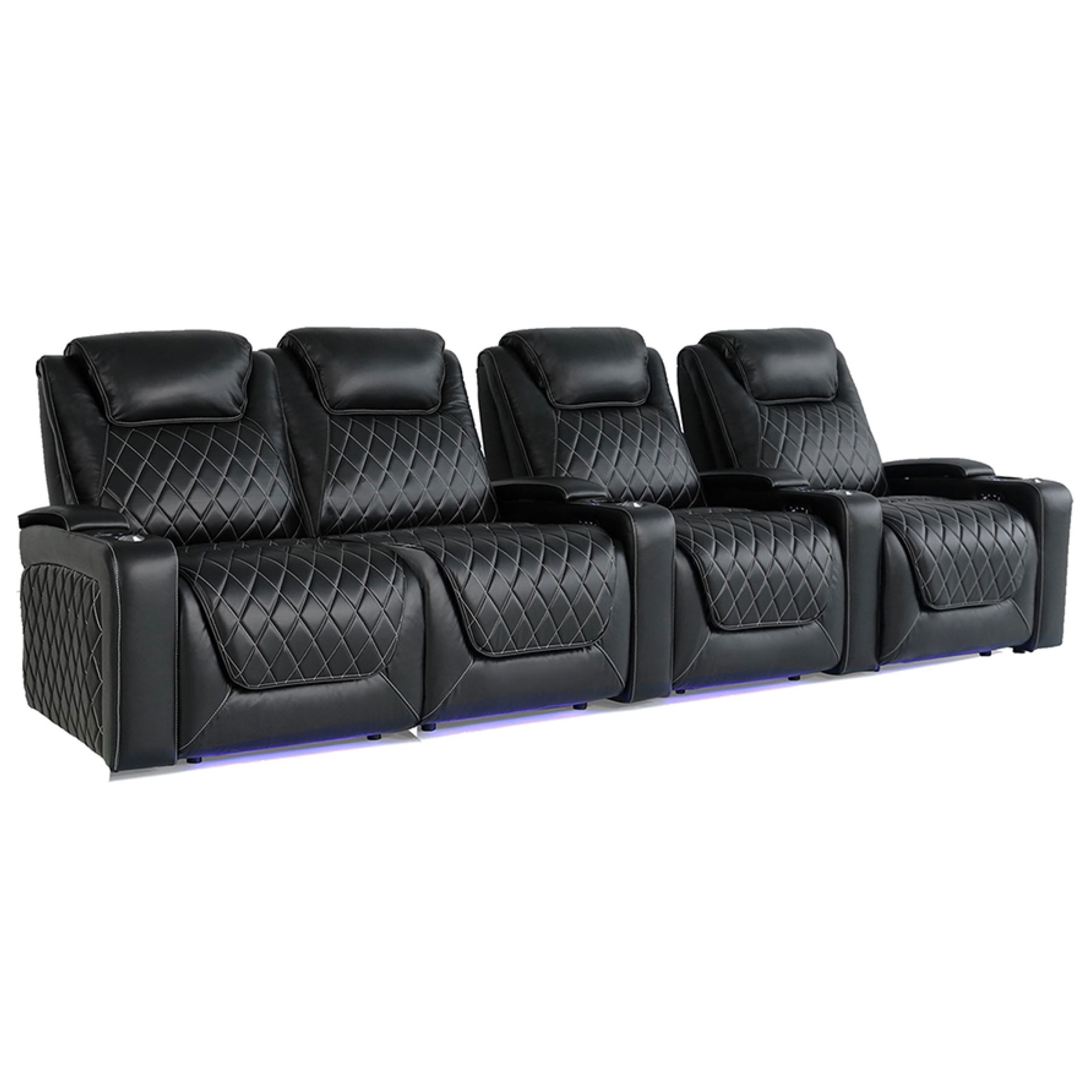 Valencia Oslo XL Home Theater Seating Premium Top Grain Italian Nappa 11000 Leather, Power