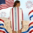 thumbnail image 6 of JULMCOMO American Flag Lightweight Cardigans for Women Red White Blue Half Sleeve Patriotic Kimono Cover Ups Summer Tops Beige S, 6 of 6