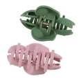 thumbnail image 4 of Paquete de 4 pinzas para el cabello grandes, pinzas para el cabello con forma de mariposa hueca, pinzas grandes antideslizantes para mujeres y niñas, cabello fino, sujeción fuerte para cabello grueso, 4 of 7