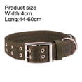 thumbnail image 2 of Collar de perro con hebilla, collar táctico militar de nailon ajustable para perros, collar pesado para perros con anillo en D de 2 filas, 2 of 5
