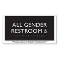 thumbnail image 2 of U.S. Stamp & Sign USS69921 All Gender Restroom Accessible Sign, Black, 2 of 4