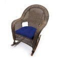thumbnail image 3 of Jordan Manufacturing 18" x 18" Veranda Cobalt Blue Solid Square Tufted Contoured Outdoor Wicker Seat Cushion (2 Pack), 3 of 12