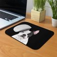 thumbnail image 5 of WIRESTER 8.66x7.08 in Rectangle Mouse Pad with Non-Slip Rubber Base for Computers, Laptop, Office & Home - Boston Terrier Eyepatch Dog, 5 of 5