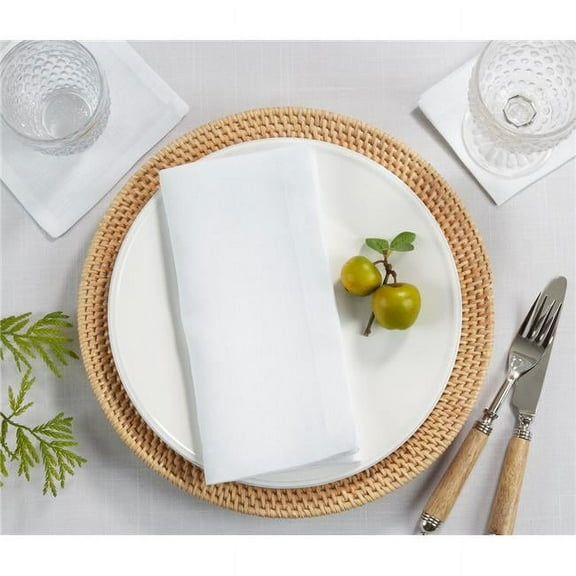 Saro Lifestyle Plain Linen Cocktail Napkin (Set of 4)