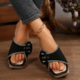 thumbnail image 2 of Mostsola Sandals for Women Square Toe Pumps Fashion Buckle Platform Sandals Beach Shoes, 2 of 9