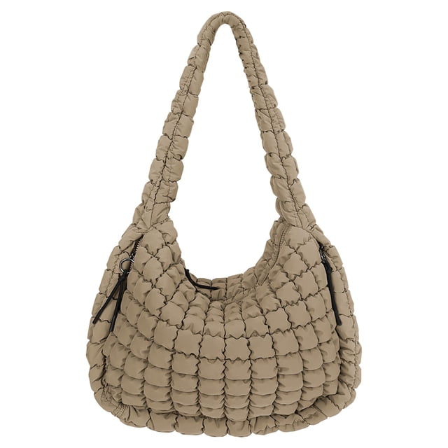 Bolsa acolchada Juoxeepy, grande, acolchada, de nailon con hombros