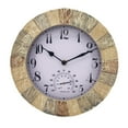 thumbnail image 2 of Multipurpose Outdoor Wall Clock Waterproof Temperature Display Non Ticking Quiet, 2 of 5