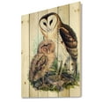 thumbnail image 2 of Designart 'Ancient Birds I' Traditional Print on Natural Pine Wood, 2 of 5