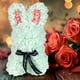 thumbnail image 5 of Regalo del Día de San Valentín: Conejo de abrazo de rosa de simulación, conjunto de espuma de conejo de abrazo de flor eterna C, 5 of 6