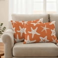 thumbnail image 3 of Outdoor Waterproof Pillow Covers Summer Marine Life Starfish Decorative Throw Pillow Protectors,Pillowcase Cushion Cases for Patio Sofa Garden Couch,20x12in,Pack of 2, 3 of 13