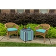 thumbnail image 2 of Casual Cushion Solid Sunbrella® Fabric 1-Piece Indoor/Outdoor Wicker Seat Pad Cushion, 19.5"W x 19.5"L, Canvas Aruba, 2 of 6