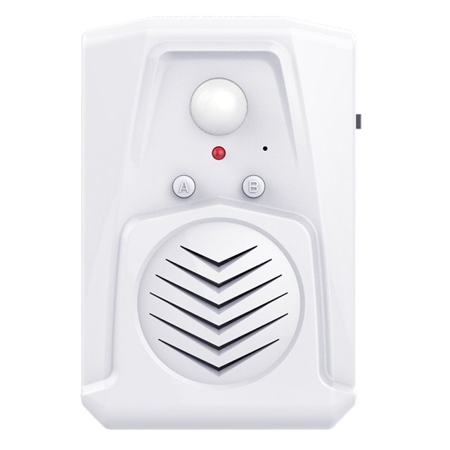 Timbres con sensor Timbre de inducción por infrarrojos Sensor de movimiento Alarma Reproductor de audio MP3, volumen ajustable + dos modos de reproducción con carga USB