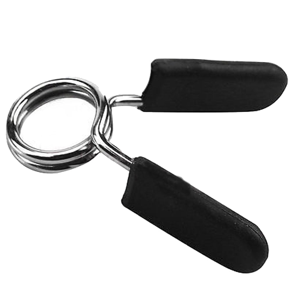 Unisex Barbell Spring Collar Clips 1Pair 25mm Gym Weight Bar Barbell