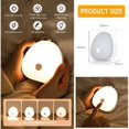 thumbnail image 3 of Luz nocturna LED para niños - Luz nocturna de lactancia regulable en 3 colores con interruptor táctil - Carga USB - para guardería, Starlight, blanco JAMW Sencillez, 3 of 5
