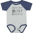thumbnail image 3 of Inktastic I Love You Most Ardently Girls Baby Bodysuit, 3 of 5
