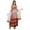 White & Red, variant on Atasi Womens Classy Floor Length Flaired Anarkali Salwaar Suit with Dupatta