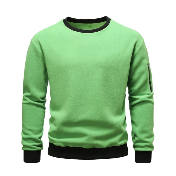pstuiky camisa de manga larga para hombre, Sudadera informal de manga larga con cuello alto para hombre Tops de talla grande para hombre xxxl